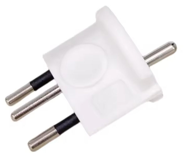 Europäischer Reiseadapter EU → CH | 3-polig, 10A 250V, Weiss